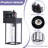 Smart Security Black Motion-Sensor Wall Lights For Your Outdoor Space 2-Pack-843464467