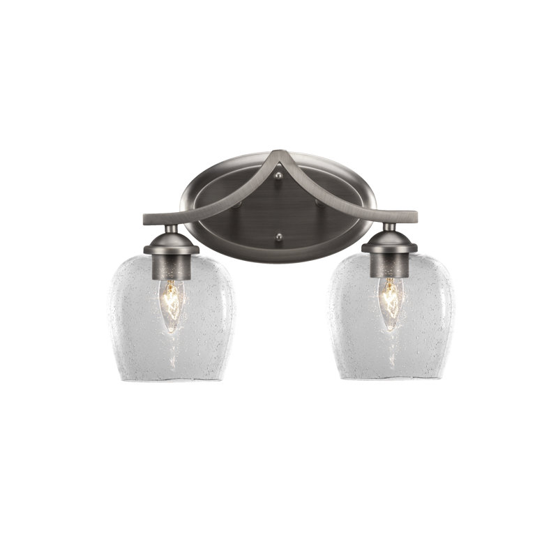 Zilo 2 Light Bath Bar, Graphite