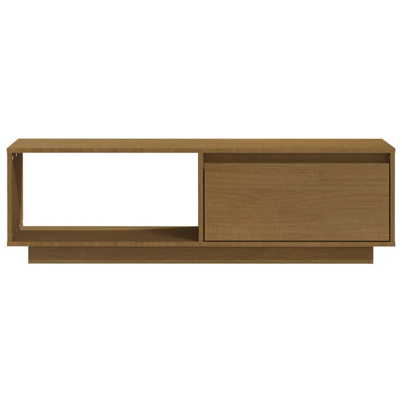 Gavon Unfinished TV Stand, Honey Brown