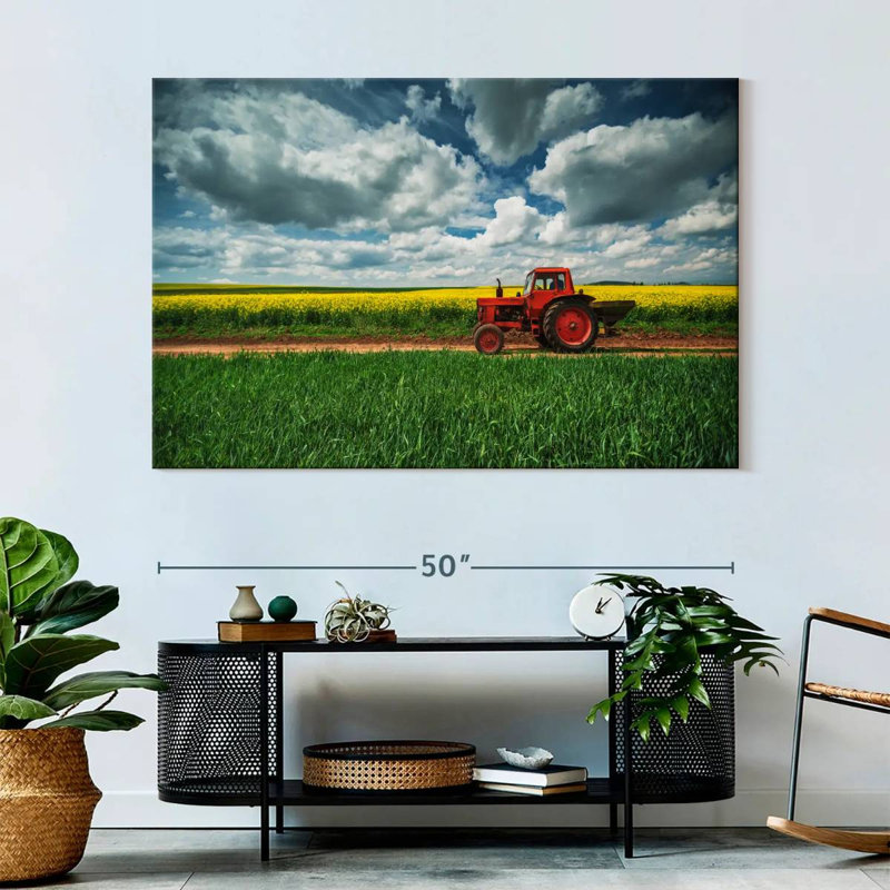Alvord - tracteur de campagne rouge, H 34 po x l 51 po