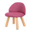 Tabouret en bois rembourré, lin, enfants-1435115884