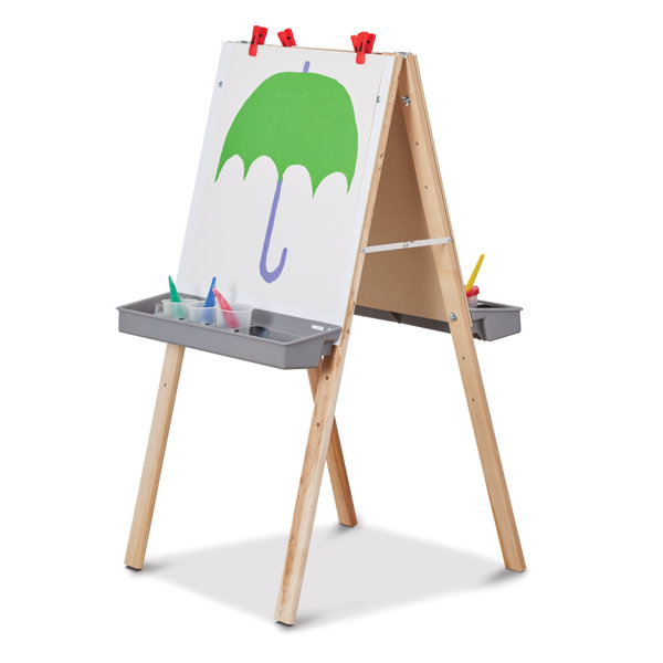 Childcraft Folding Adjustable Wood Board Easel