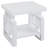 High Glossy White Rectangular End Table