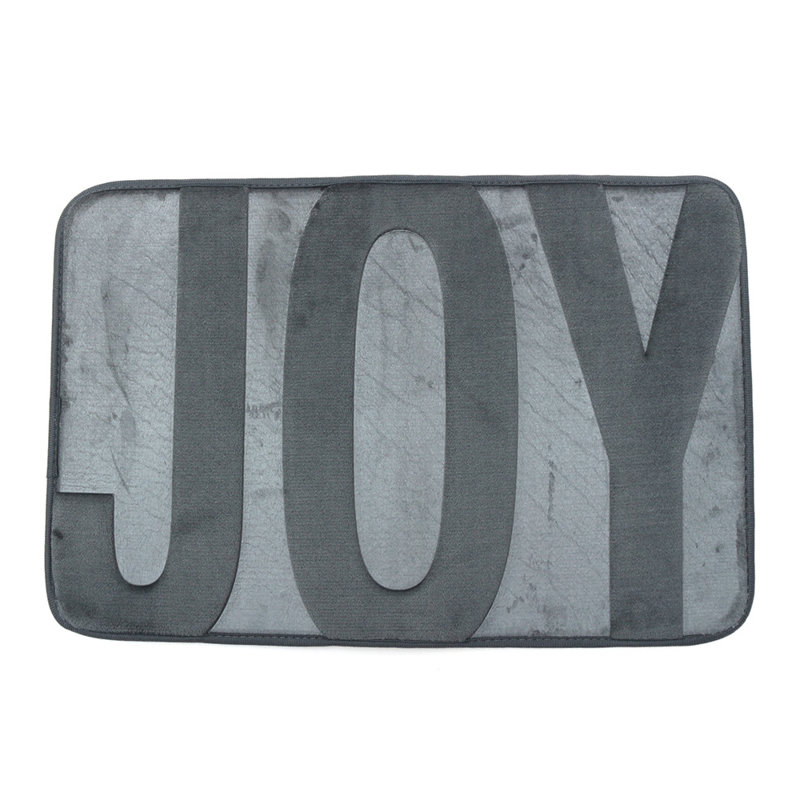 Almeer Non-Slip Bath Rug and Bath Mat, Grey