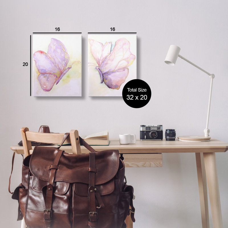 «Girls Glam Butterfly Wings» par Leticia Herrera, H 20 po x l 16 po