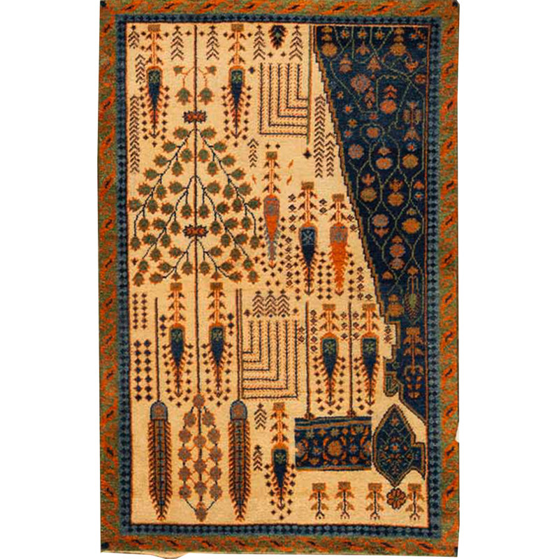Wool Floral Area Rug