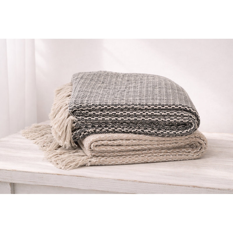 Leon Throw Blanket, Charcoal