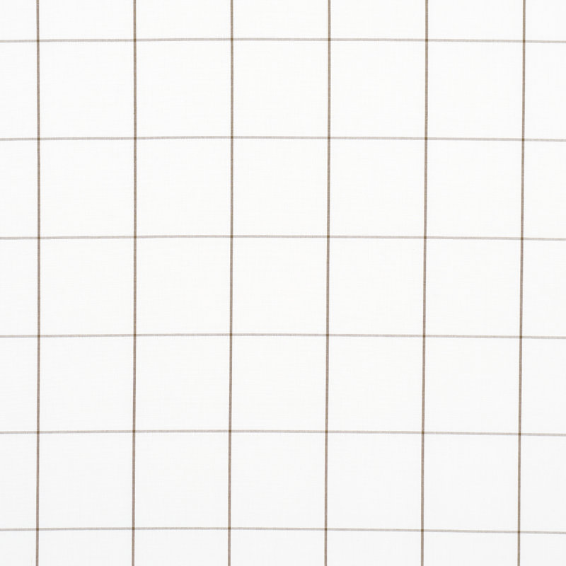 Schumacher x Veere Grenney Woodman Check Fabric, Berber Brown
