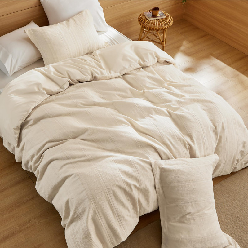 Ensemble de housse de couette Bedure, Housse de couette grand + 2 taies décoratives