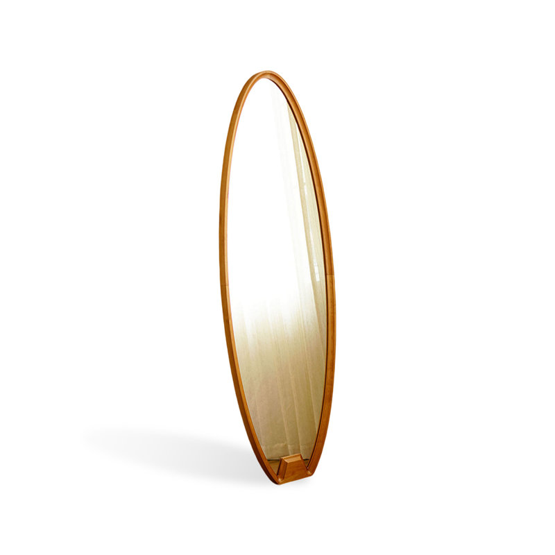 Oval Solid Wood Full Length Mirrors
