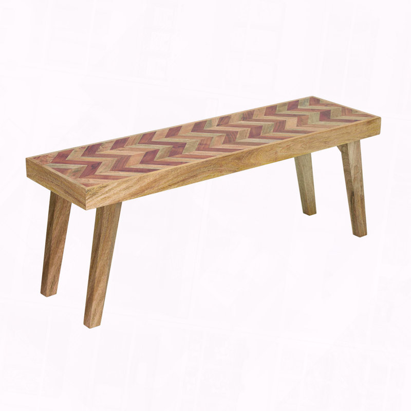 Mango Wood Bench,Natural