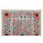 Nappe 75 x 96 po Suspension murale en coton et soie brodée