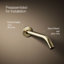 Garniture de robinet de lavabo de salle de bain mural Composants-96383048