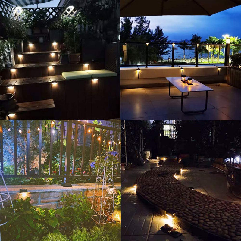 Solar Powered Integrated LED Deck Light Pack