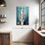 Lama sur une toilette sur toile-1687653685