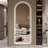 Full-Length Standing Or Wall-Mounted Arch Design Dimmable LED Full Length Mirror, High Definition & Explosion-Proof