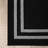 Double Border Machine Tufted Performance Black/Twisted Grey  Rug-1309786898