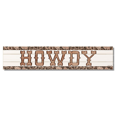 August Grove® Howdy Decorative Indoor/Outdoor Pallet Wood Sign