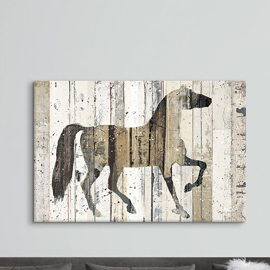 «Dark Horse», impression sur toile, H 12 po x l 18 po x 1,5 po, Toile