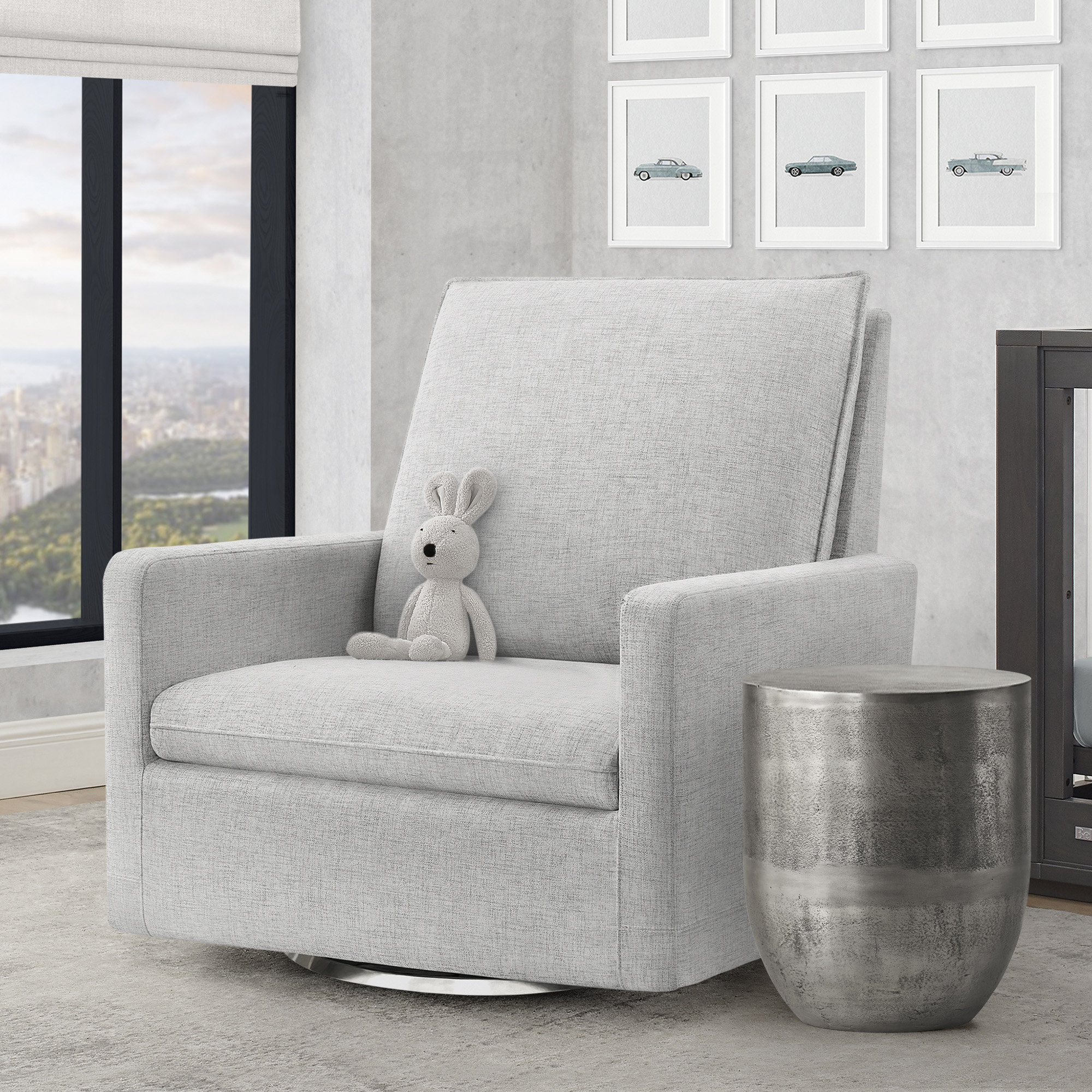 Stowe Chair And A Half Glider, Gray