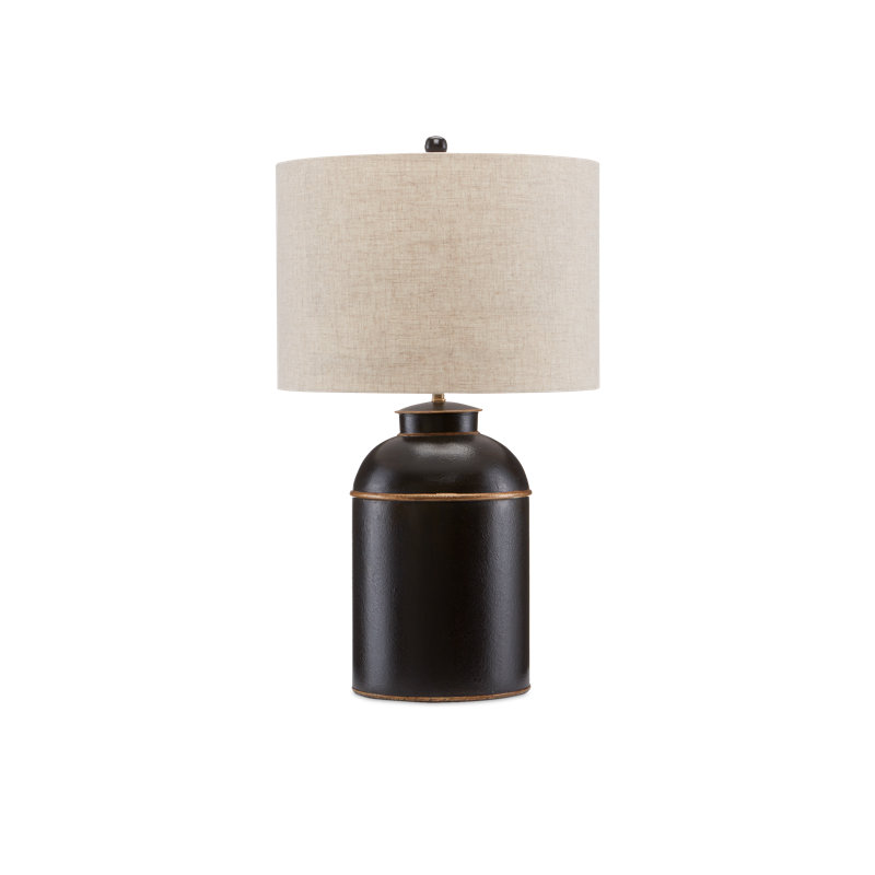 London Table Lamp, Black/Gold, Natural