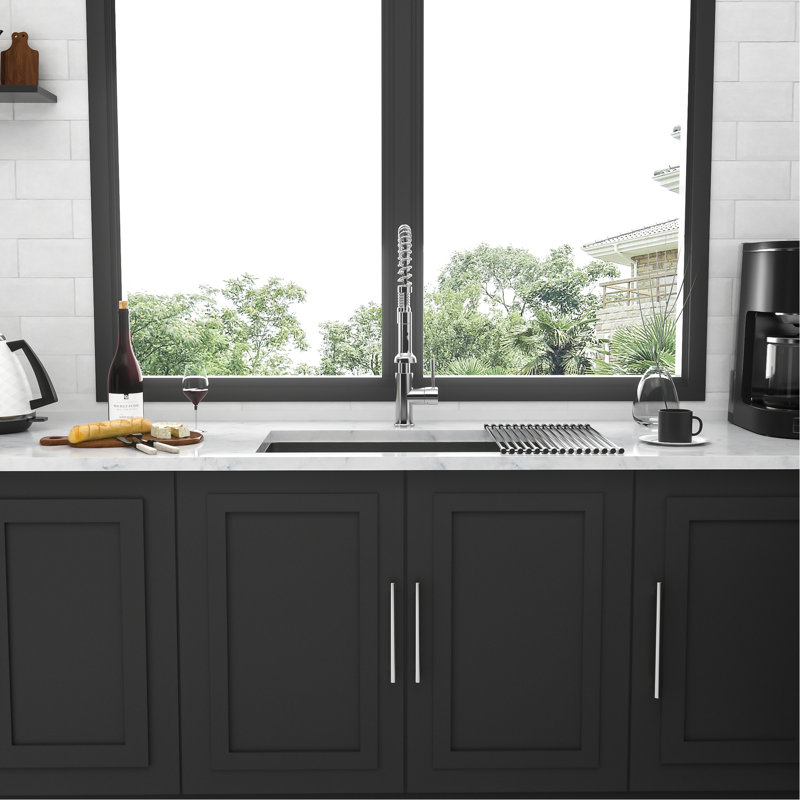 10 Inch Deep Undermount Stainless Steel Sink - 33X19 With Finish And Condensation Prevention 33 Single Bowl 19X10 Easy Clean Feature Resistance