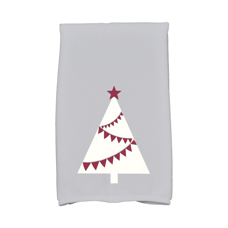 Serviette à main guirlande tree, Gris