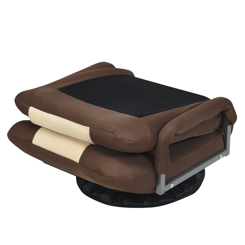 55cm Wide Swivel Ergonomic Recliner, Brown