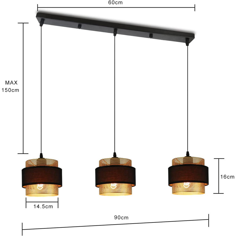 Willamette 3 - Light Kitchen Island Pendant