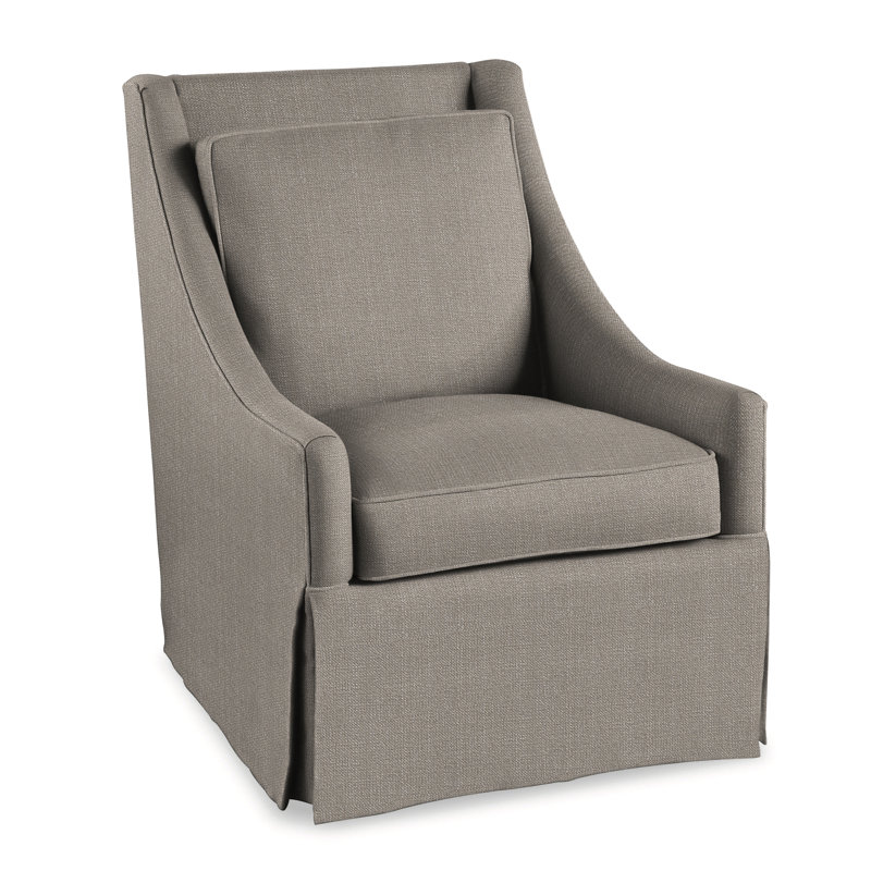Teagan Upholstered Slipcovered Armchair, Stone Crypton Performance; 0884-83