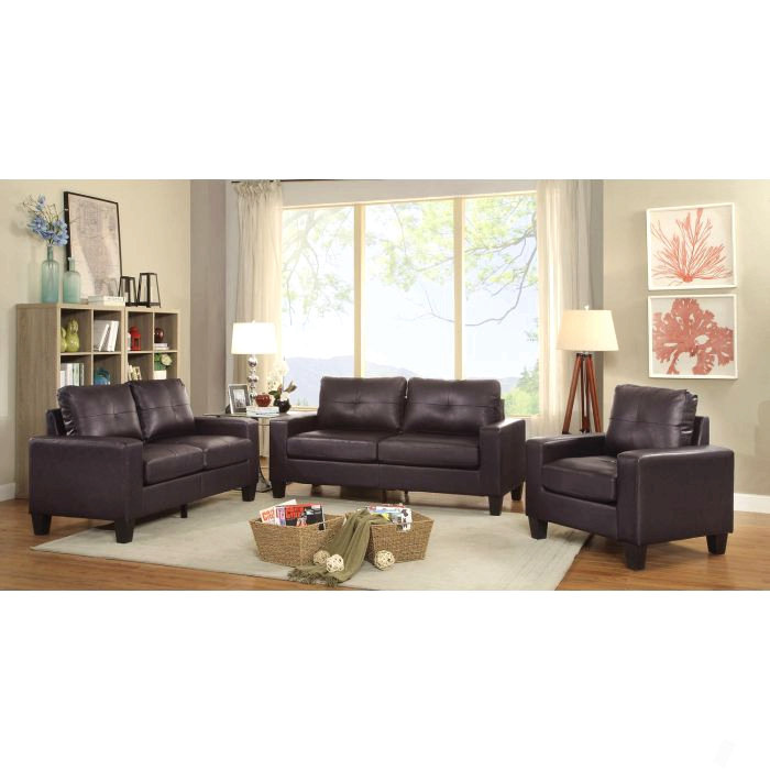 Causeuse modulaire Newbury, brun foncé