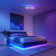 Lahari 19.6'' Modern RGB Flush Mount Ceiling Fan with Light Kit and Remote/APP