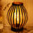 8.3" Black cordless Bedside Table Lamp battery operated 