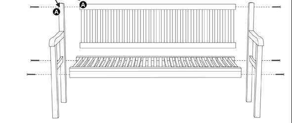 Quinlan Teak Garden Bench