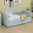 Twin Size Upholstered Daybed With Trundle, Wooden Daybed Frame, Tufted Sofa Bed With Wood Slat Support For Bedroom, Living Room-691655263