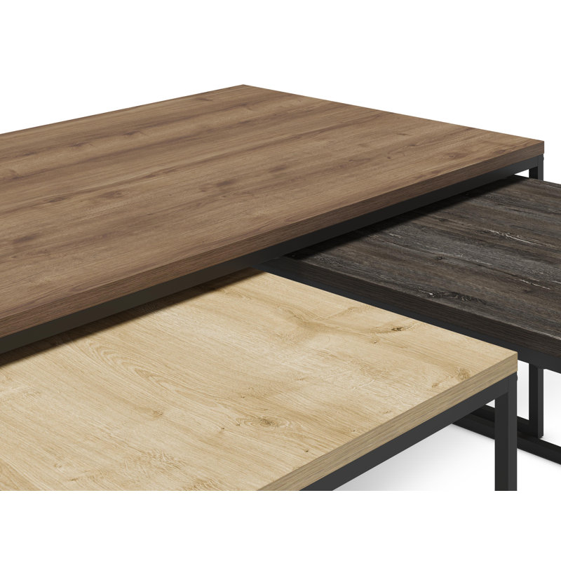 Table basse Camelia - Hitit - Saphir, Bois brun