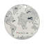 World Silicone Round Placemat