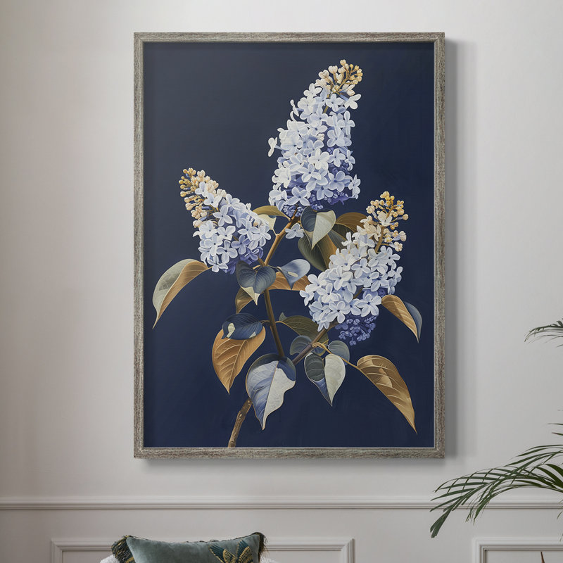 Reproduction encadrée FLORAL Series CLXI - bois massif, H 11 po x l 9 po
