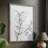 Charcoal Foliage Framed Print - Solid Wood-951567566