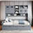 All-in-one Wooden Daybed With 2 Drawers, Cabinets And Shelves-658841840-658841841