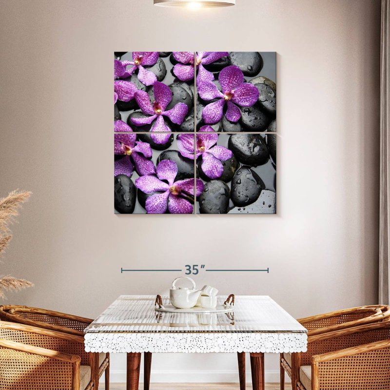 Kerrick Zen Pebbles V, 38" H x 38" W