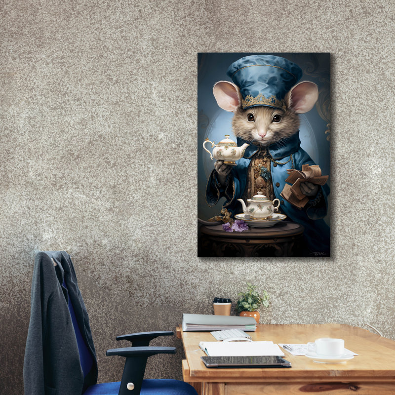 Toile épique «China salesman» par Momart, H 40 po x l 26 po x P 1,5 po