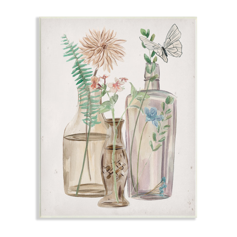 Bouquets de printemps et prairies, Plaque murale, H 19 po x l 13 po