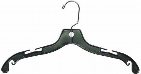 Cintre en plastique pour robe / chandail / chandail, Noir