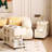 Ovie Exquisite End Table with Wheels