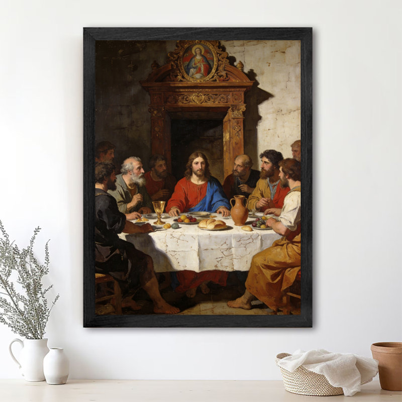 Art mural rétro noir, salle à manger de dieu, H 11 po x l 9 po