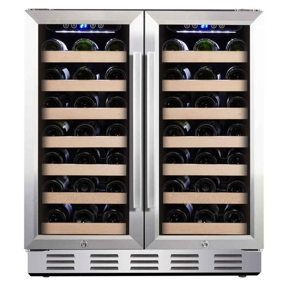66 Bottle Dual Zone Built-in Wine Refrigerator