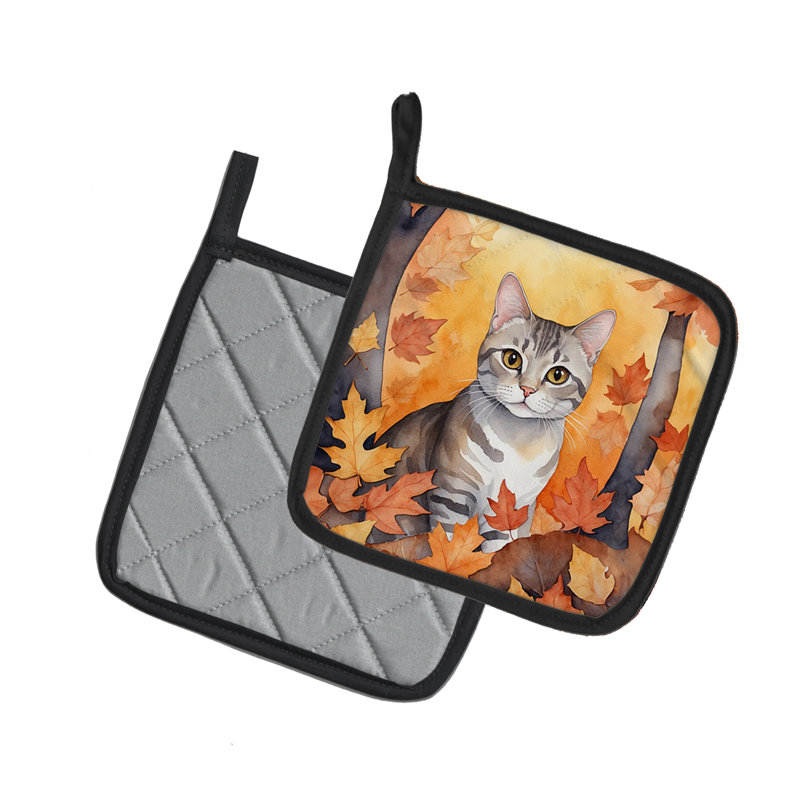 Paire de porte-casseroles European Shorthair