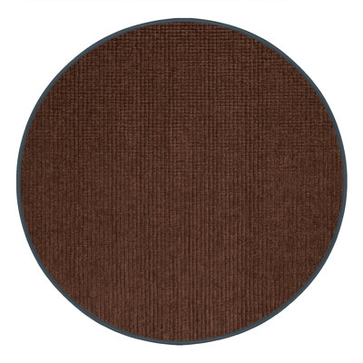 Machine Washable Solid Brown Area Rug