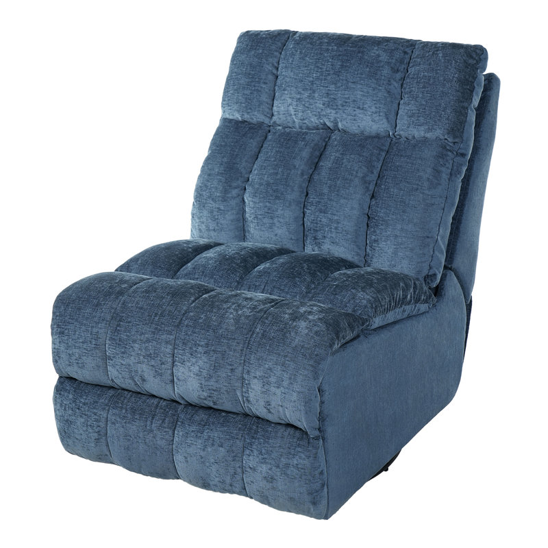 27 po de largeur moderne ultra confortable et inclinable manuellement, Bleu